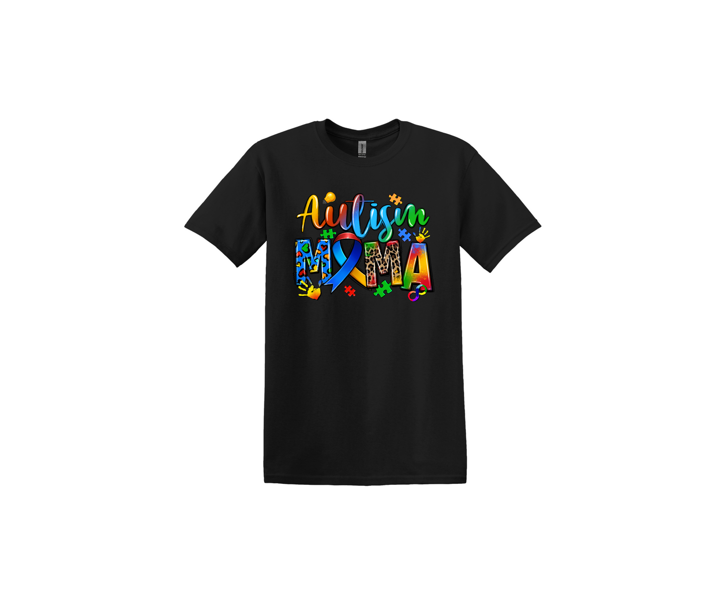 Autism Mama Black T-Shirt