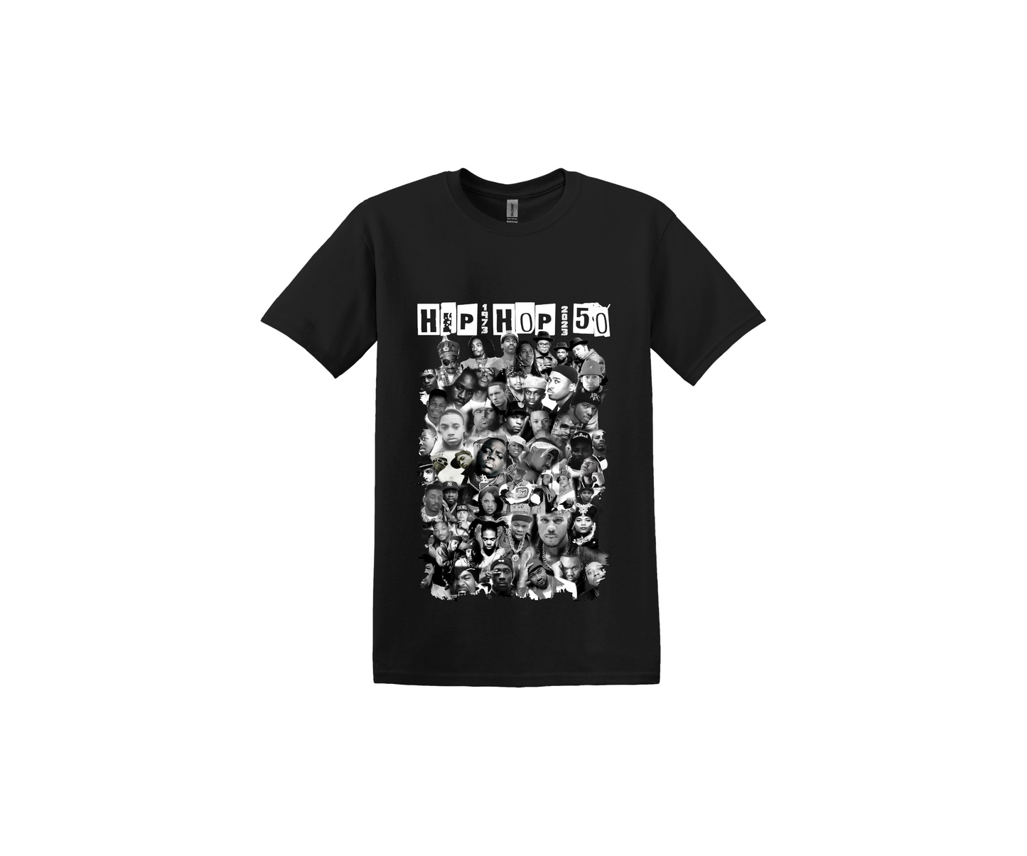 Hip Hop 50 Years Black T-Shirt