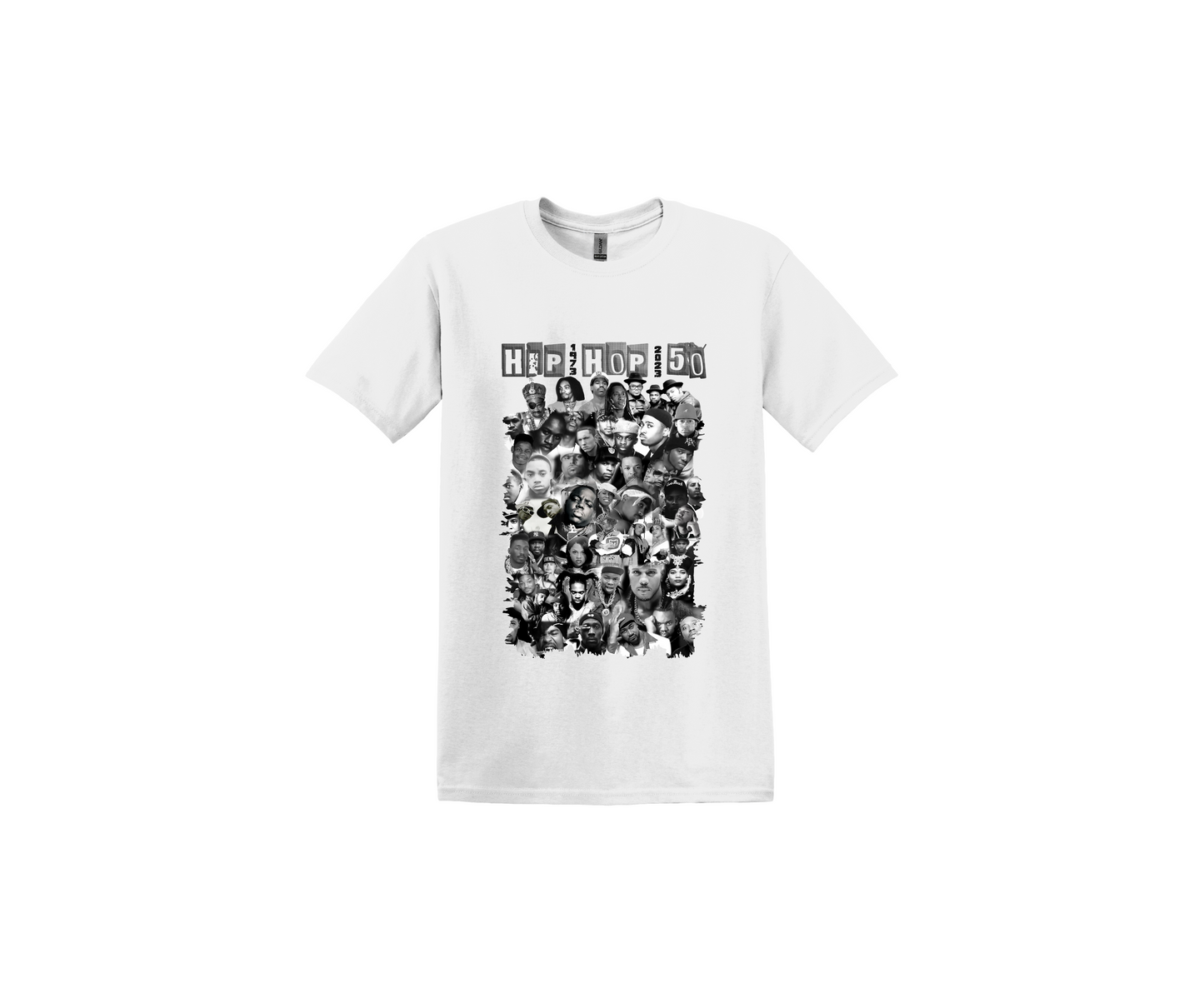 Hip Hop 50 Years White T-Shirt
