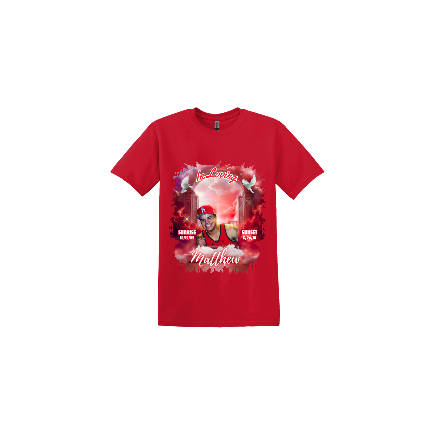 Memorial Red Red Background T-Shirt