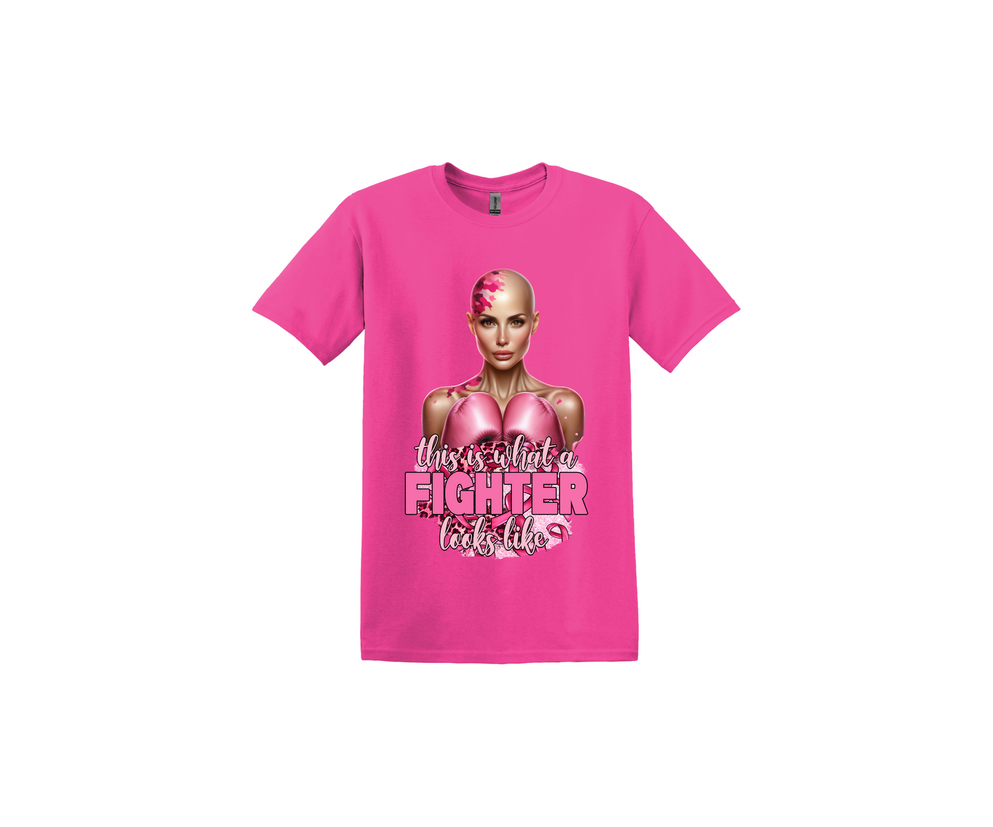 This is What a Fighter looks like Light Woman Antiq Heliconia T-Shirt
