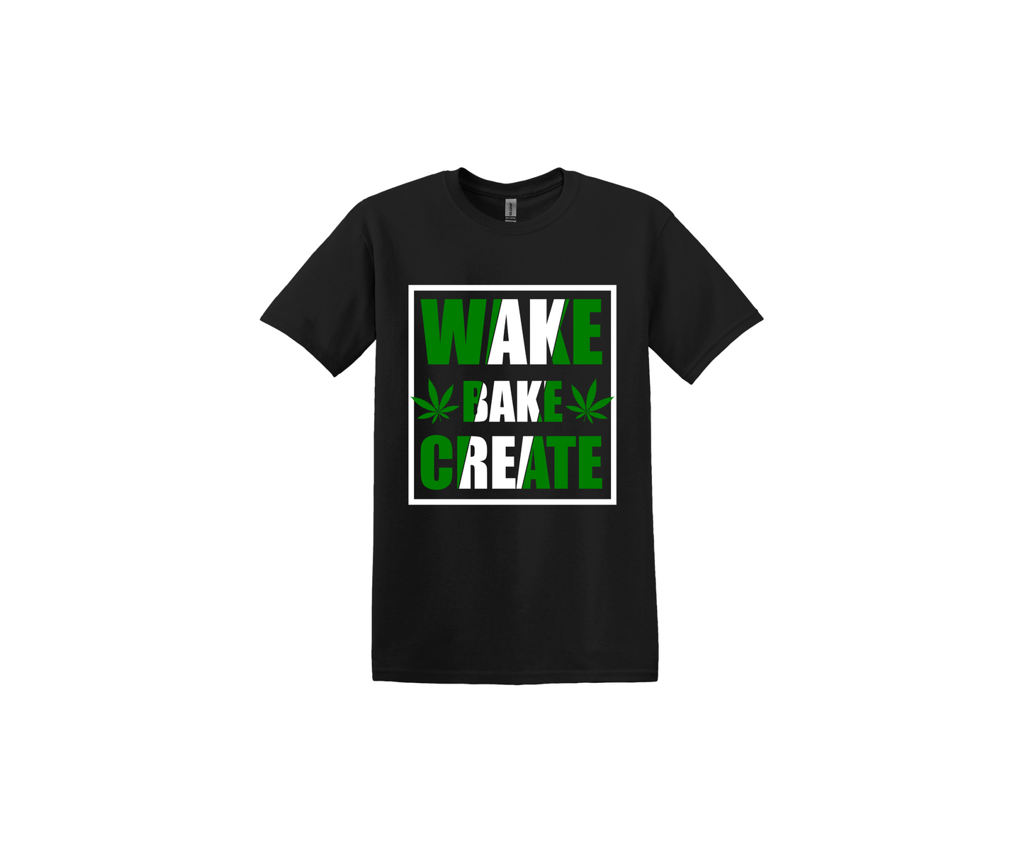 Wake, Bake and Create Black T-Shirt