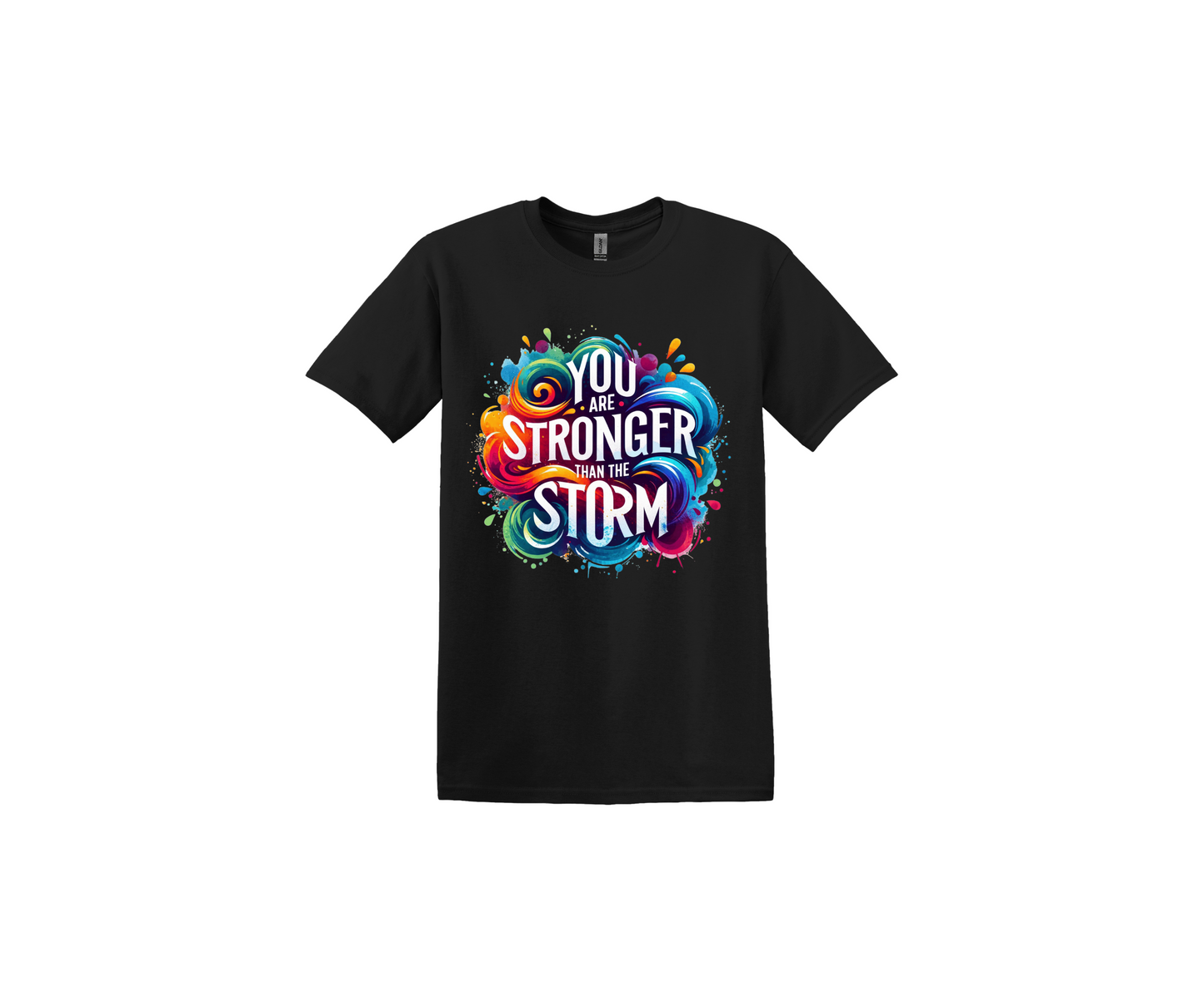 You are Stronger than the Storm Black T-Shirt