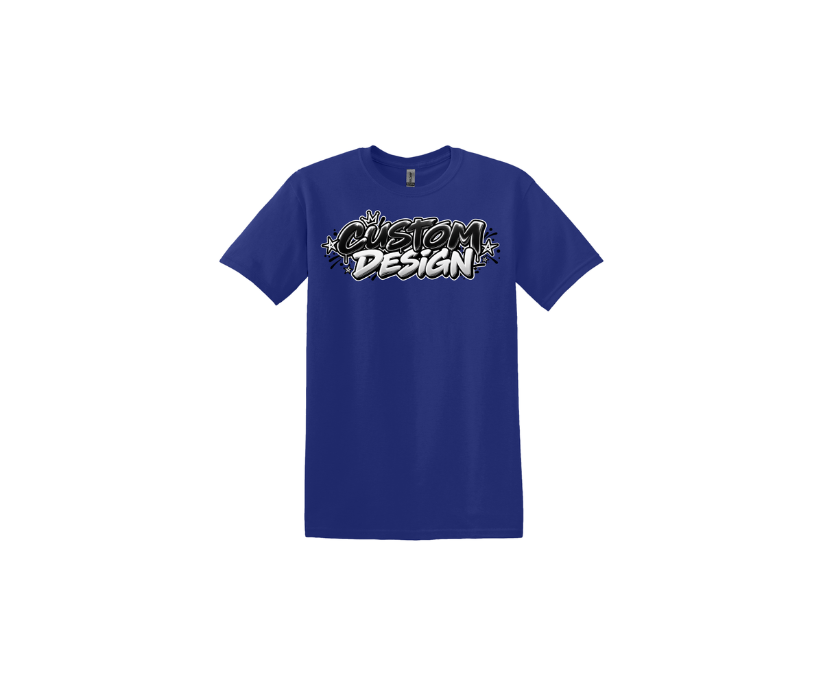 Custom Design Blue T-Shirt