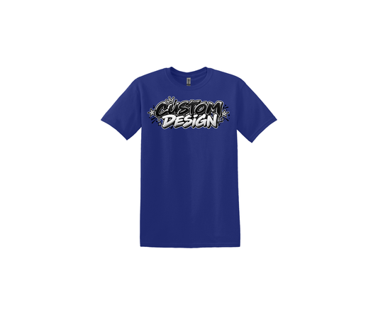 Custom Design Blue T-Shirt