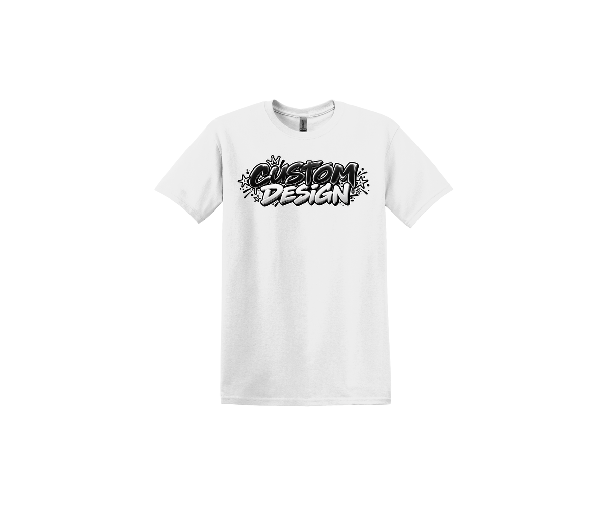 Custom Design White T-Shirt