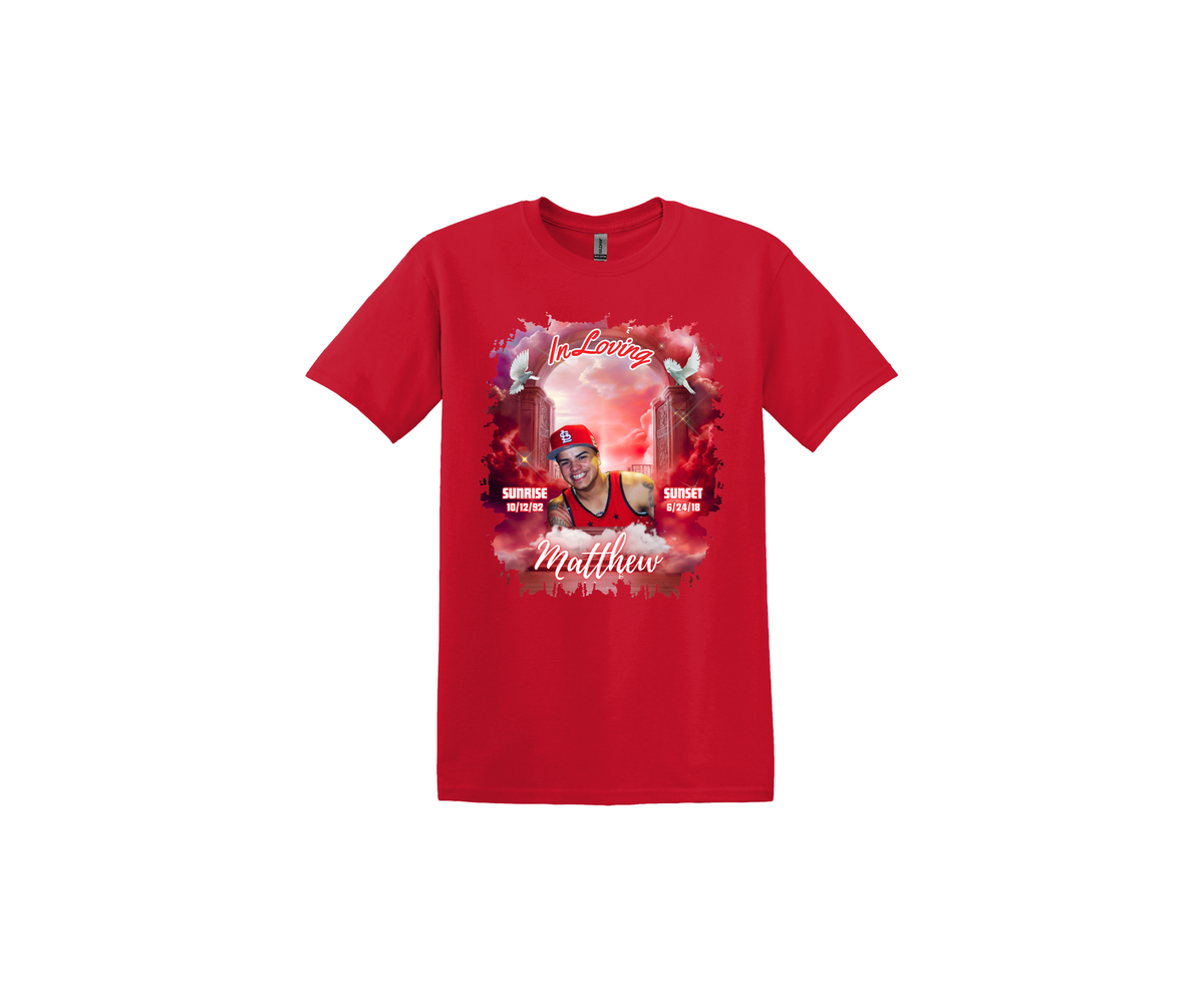 Memorial Red Red Background T-Shirt